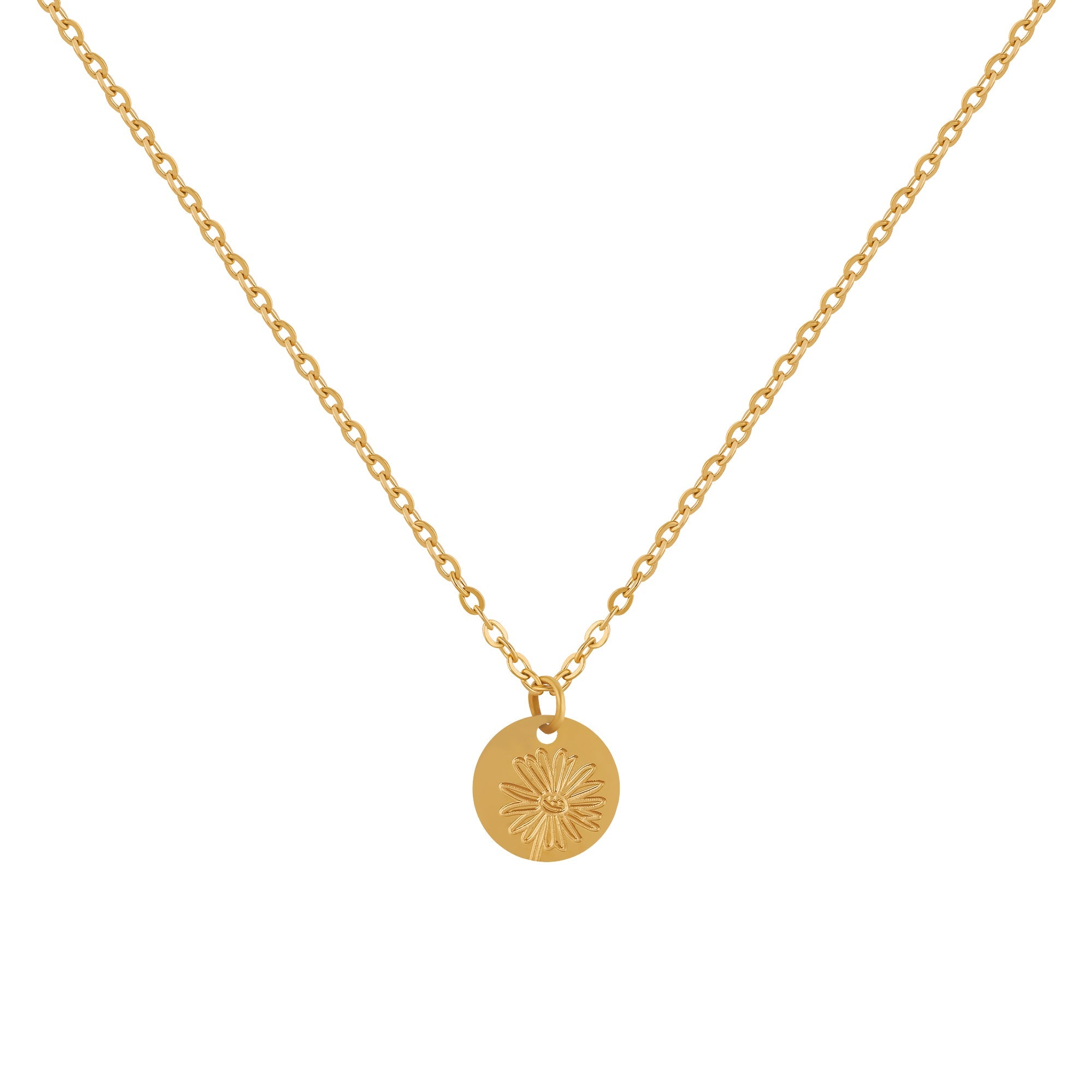 Birth Flower Pendant Necklace