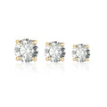 Round Cut Moissanite Stud Earrings