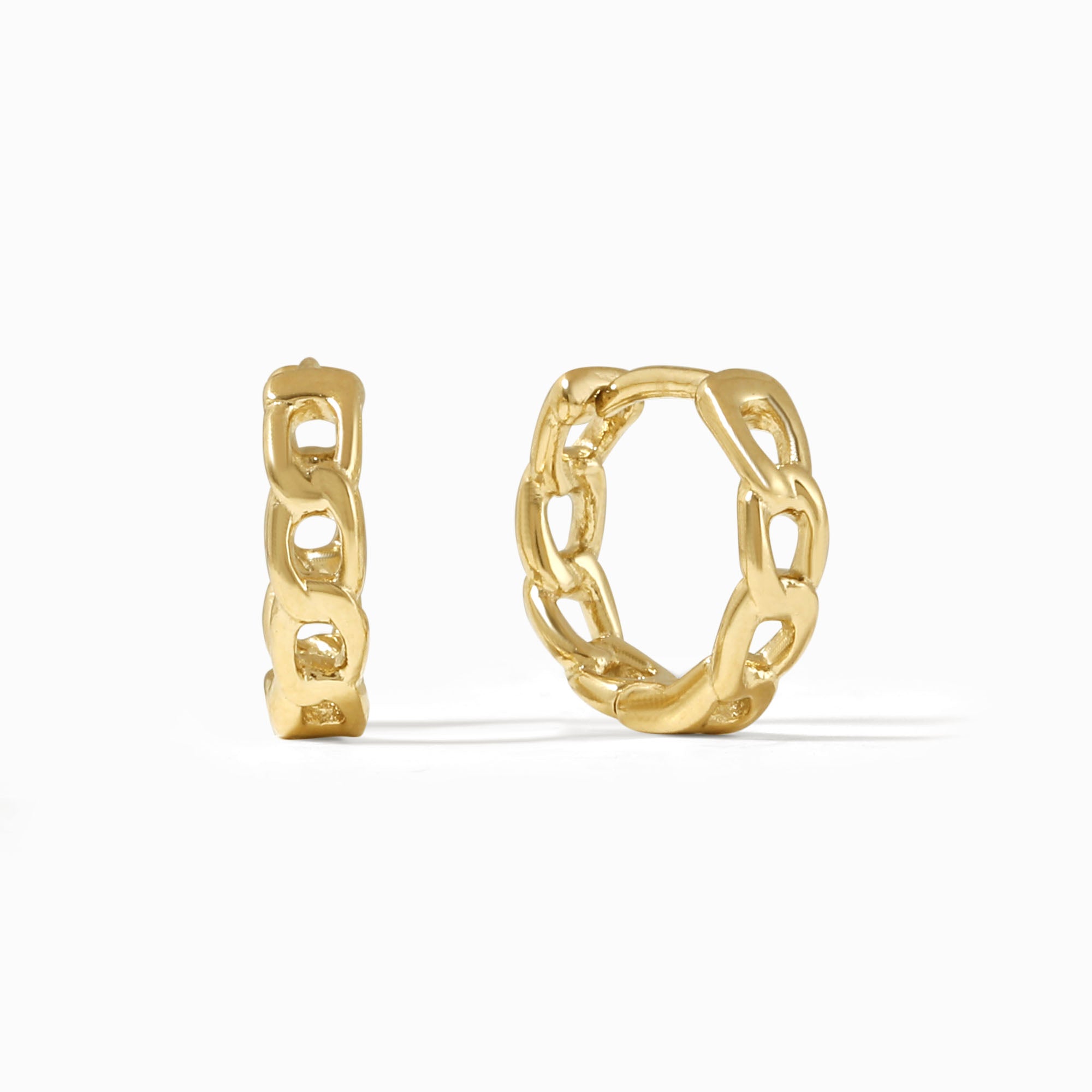 Cuban Link Huggie Earrings