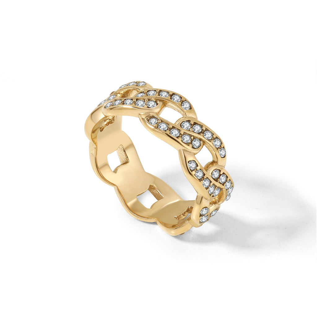 Iced Cuban Link Ring