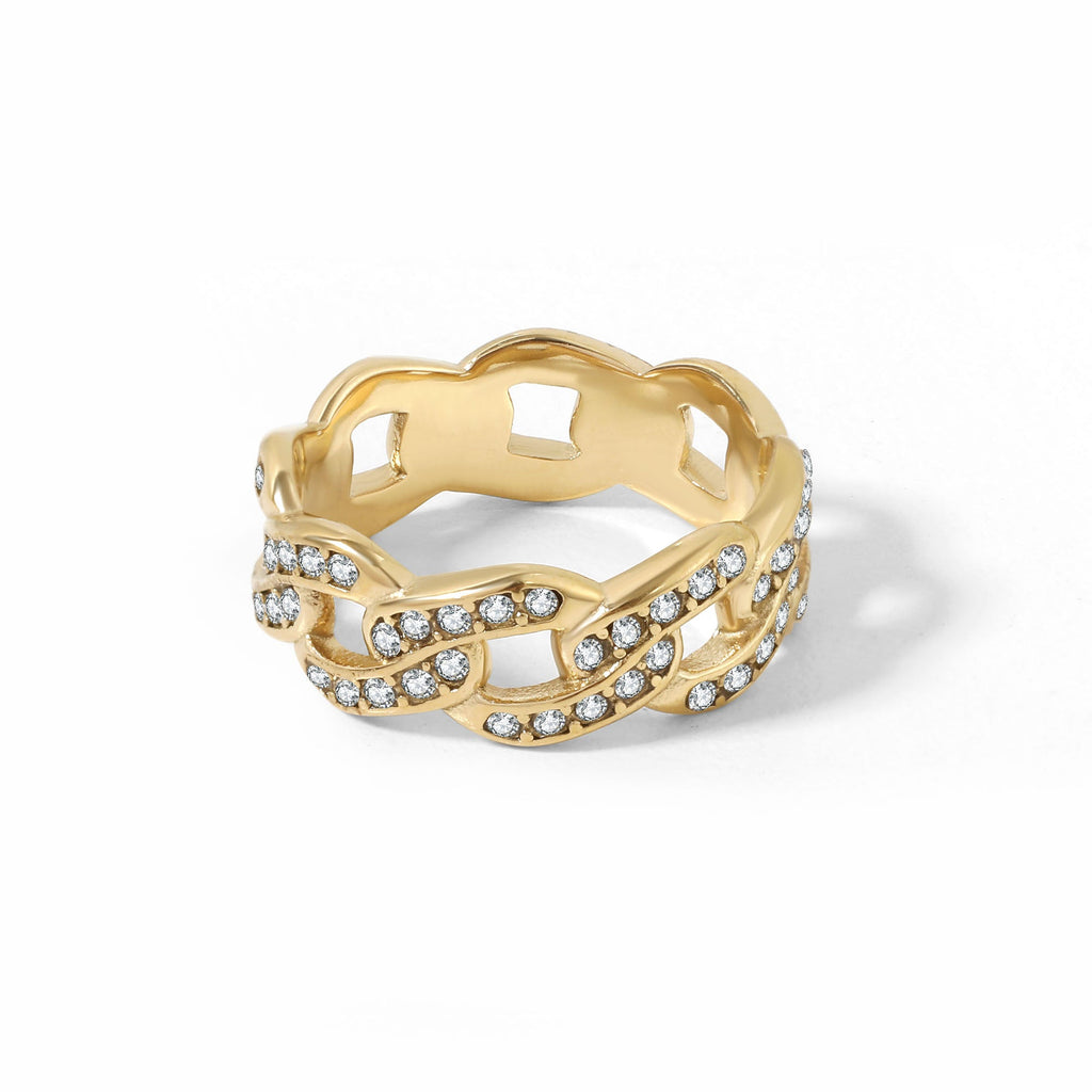 Iced Cuban Link Ring