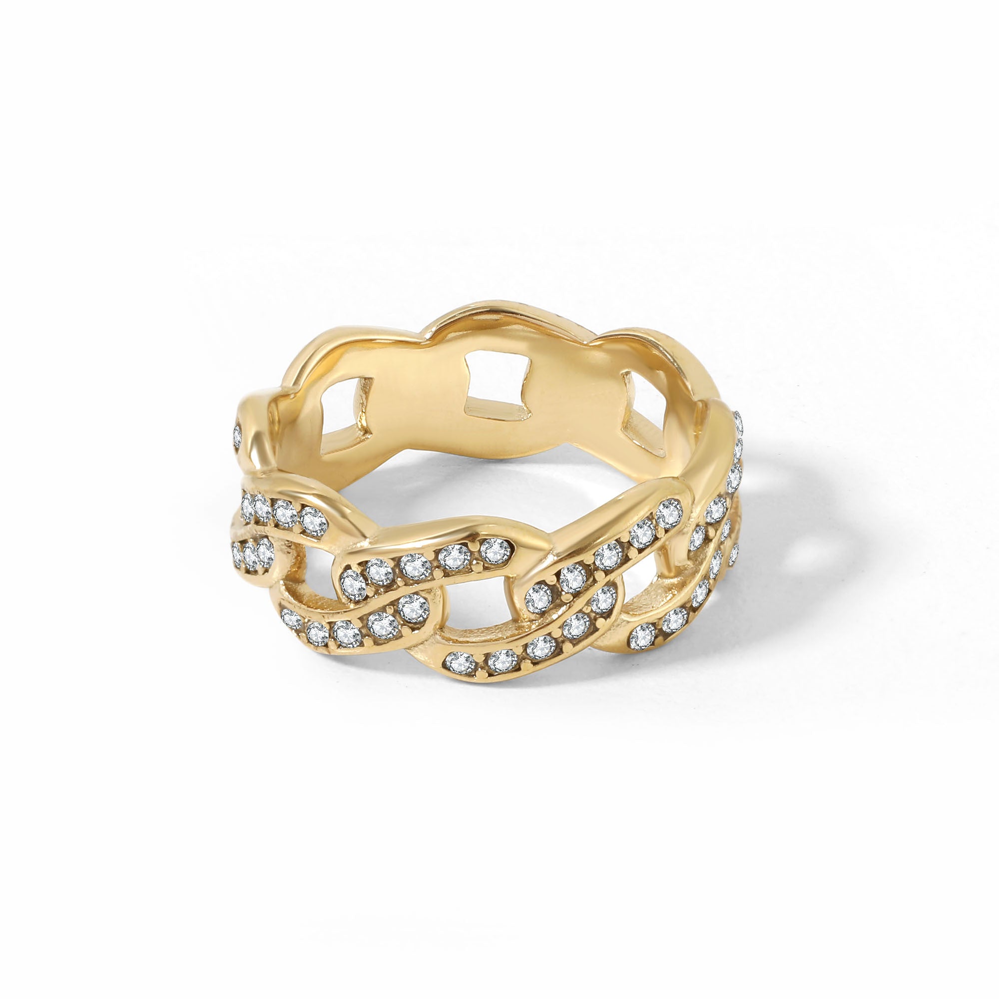 Iced Cuban Link Ring