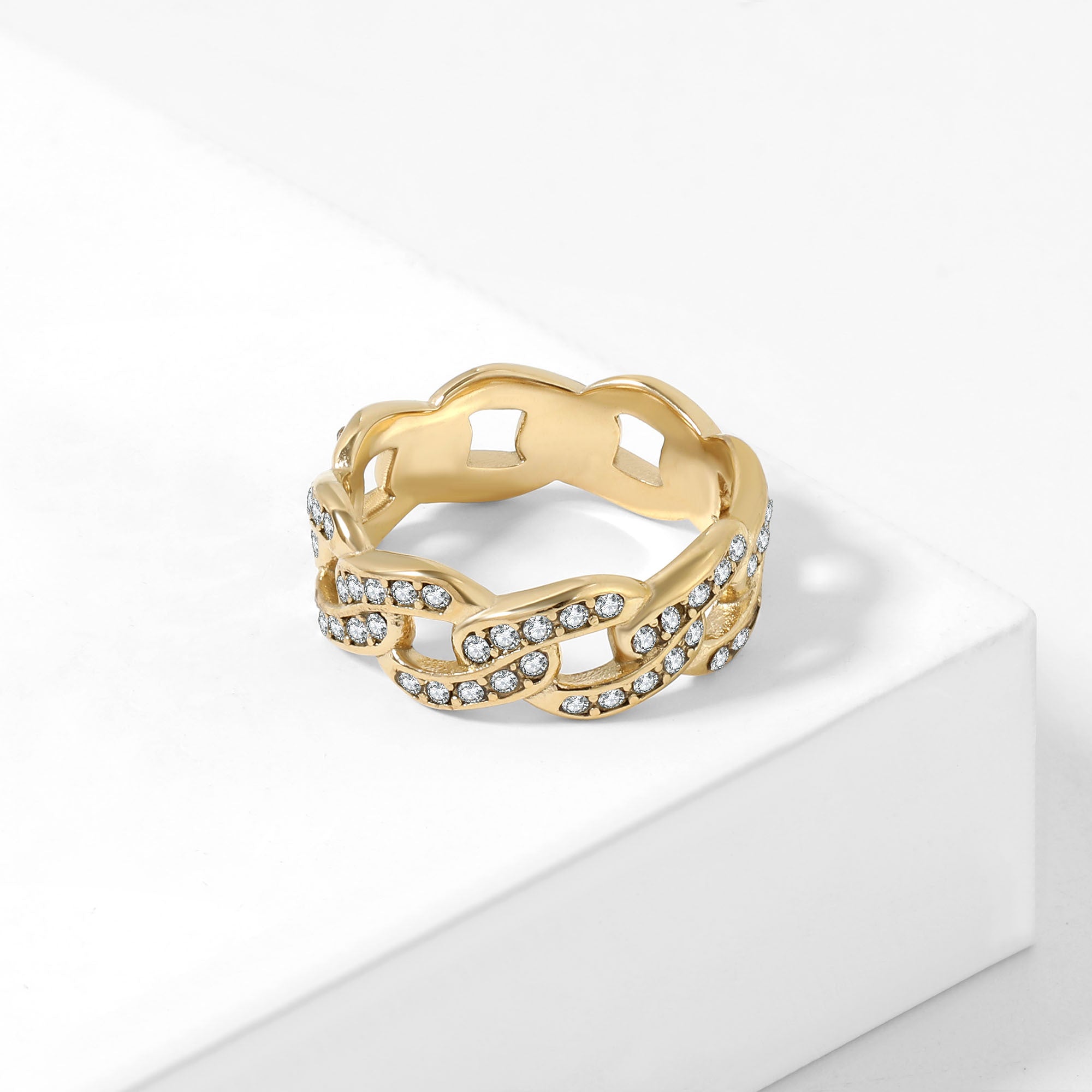 Iced Cuban Link Ring