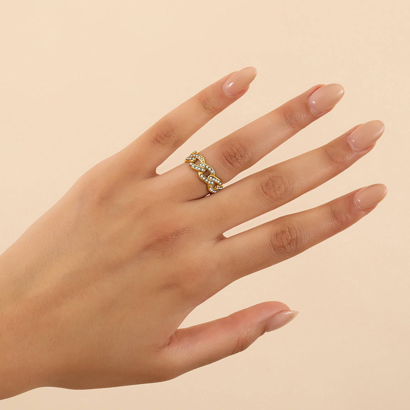 Iced Cuban Link Ring