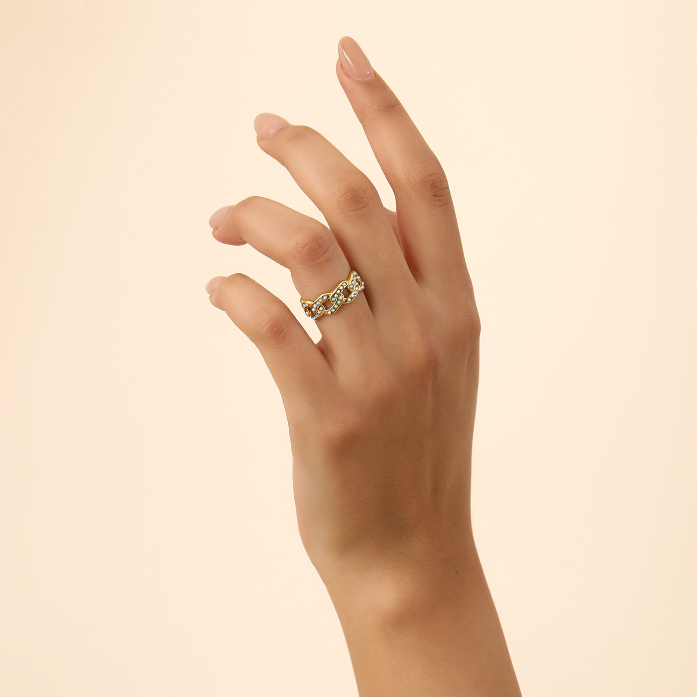 Iced Cuban Link Ring
