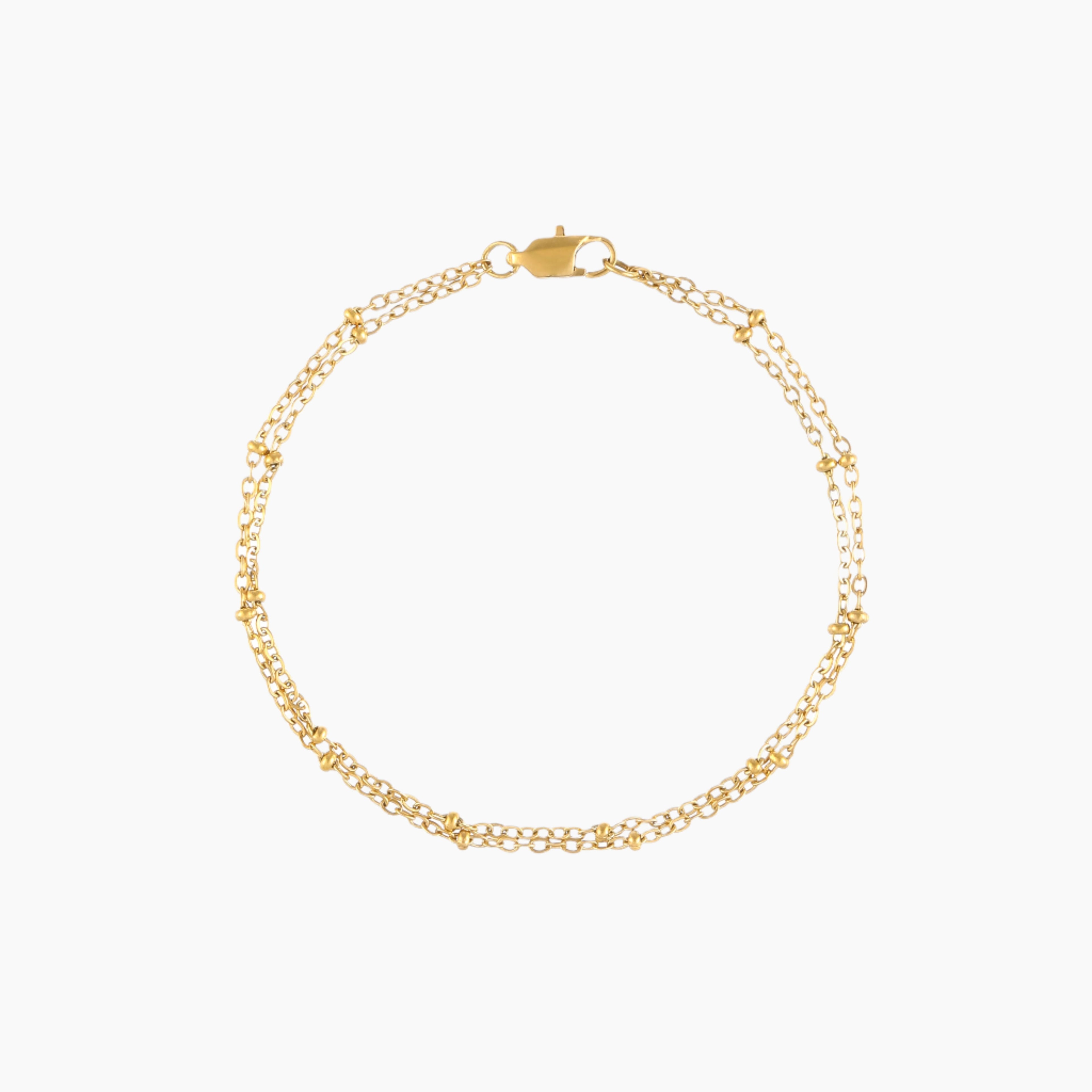 Double Satellite Chain Bracelet