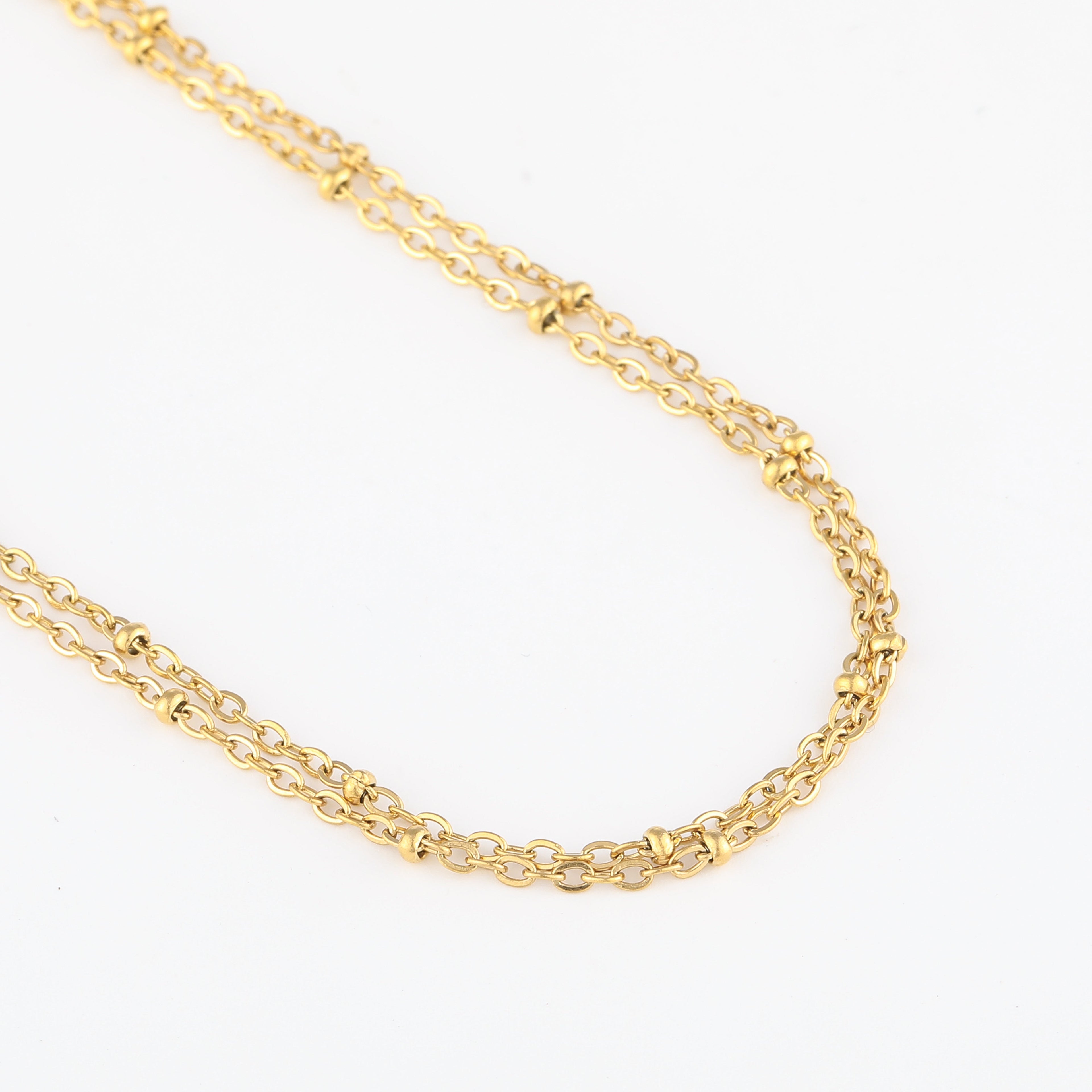 Double Satellite Chain Bracelet