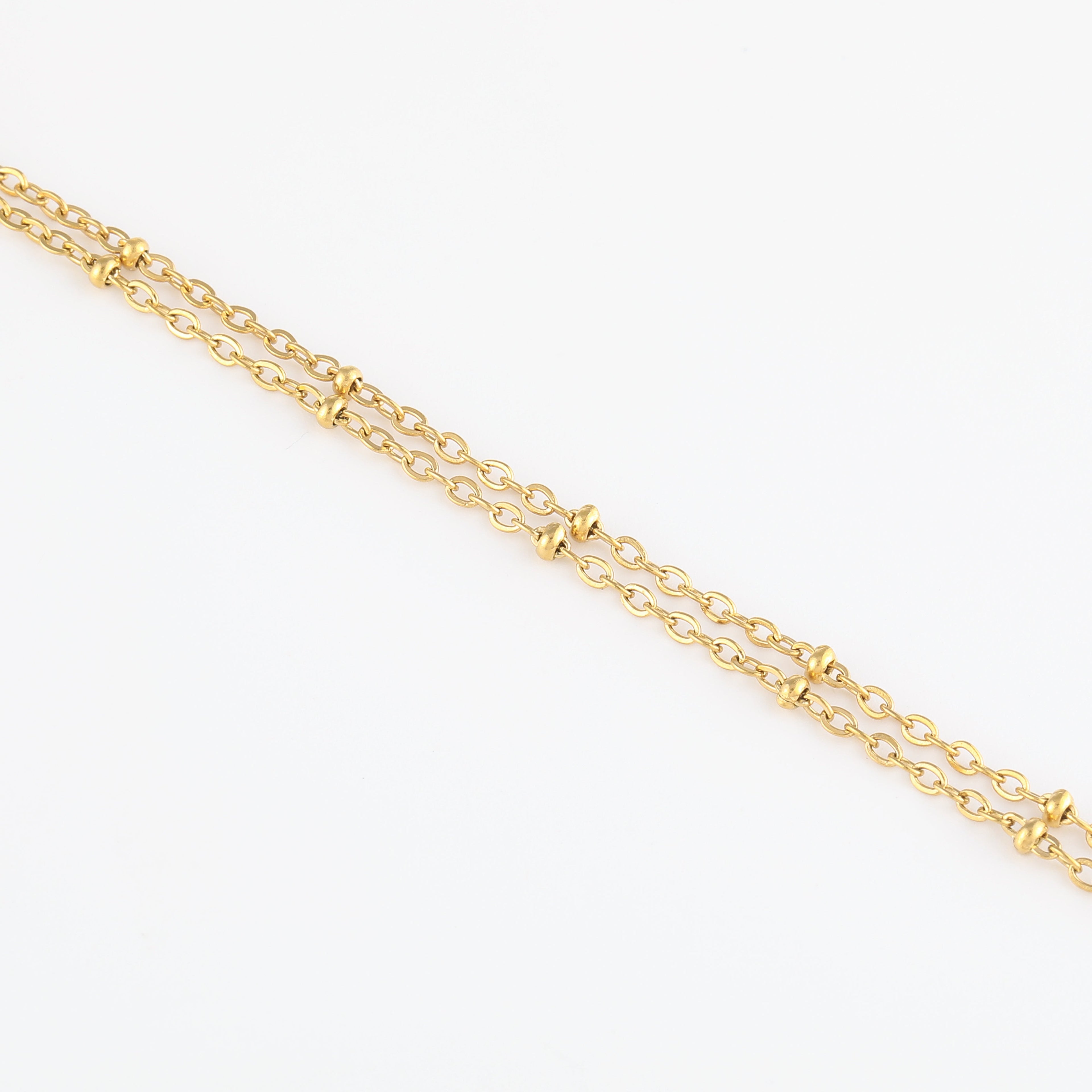 Double Satellite Chain Bracelet