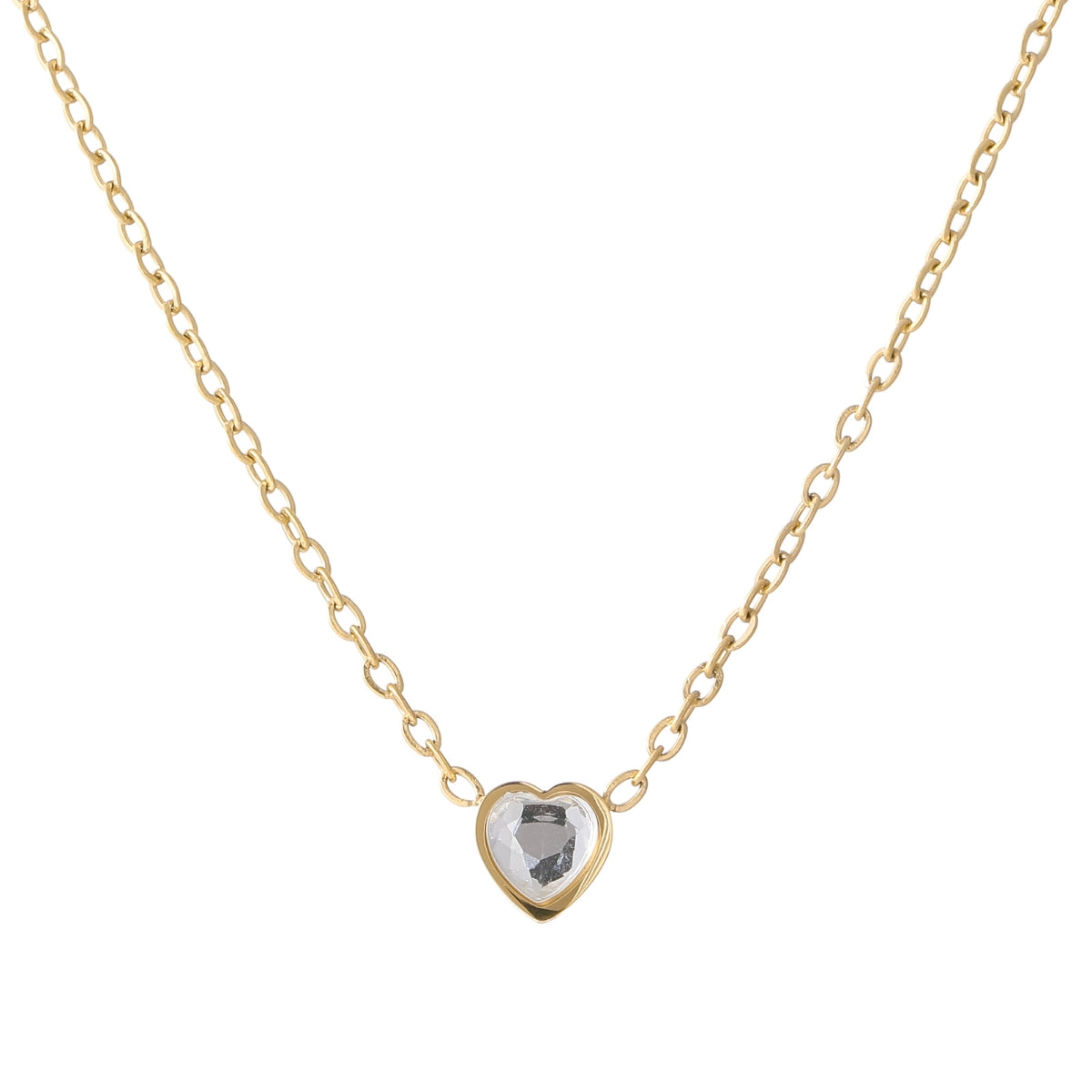 Heart Birthstone Necklace