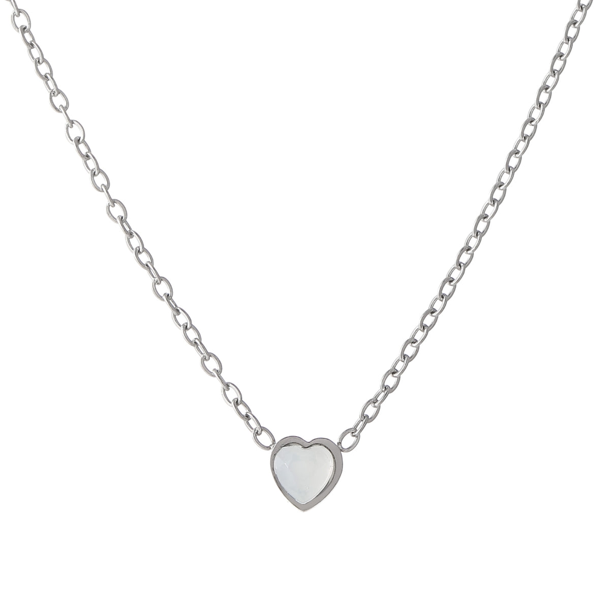 Heart Birthstone Necklace