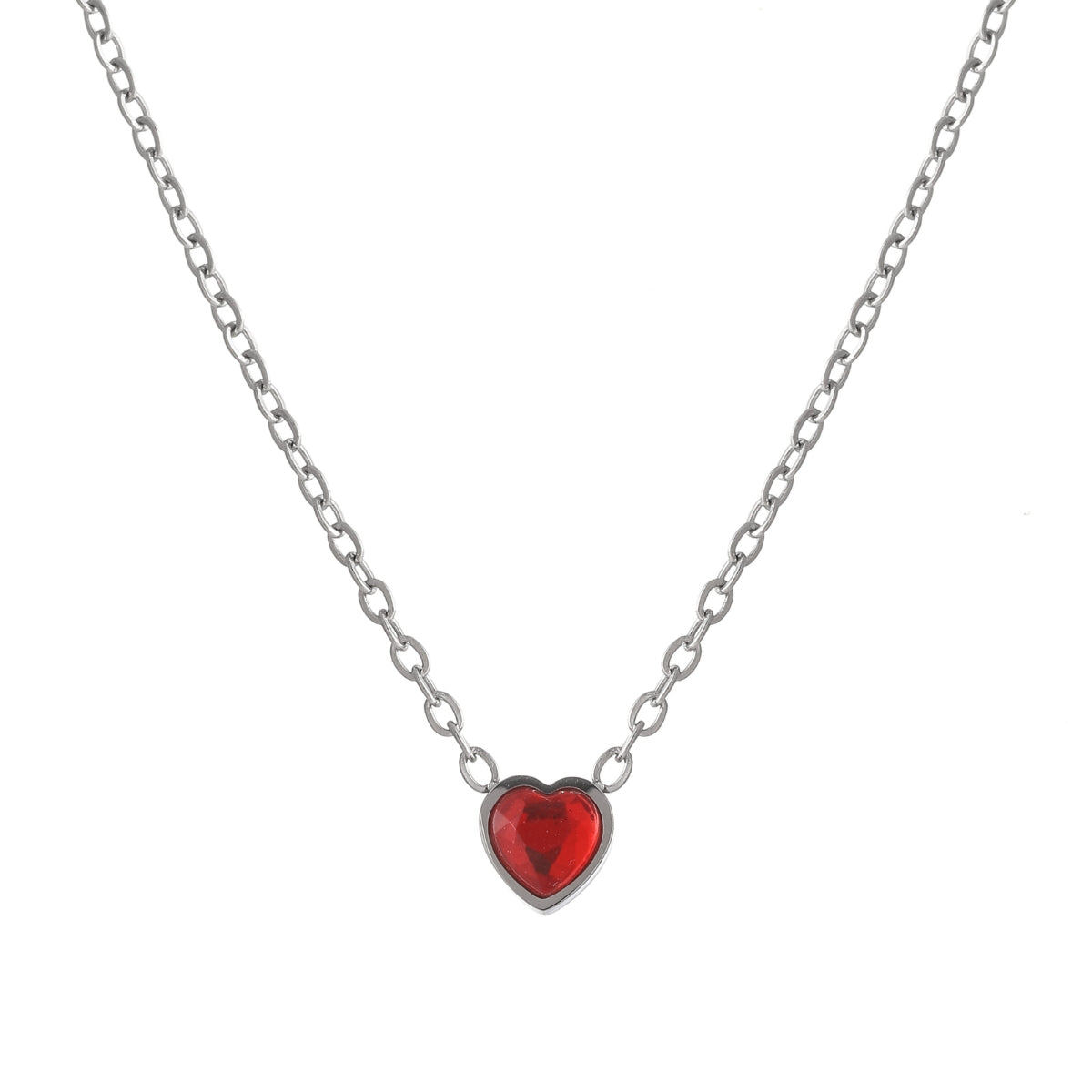 Heart Birthstone Necklace