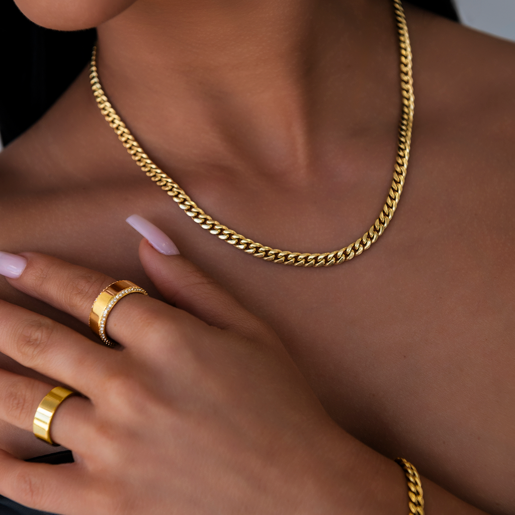 Miami Cuban Necklace in Yellow Gold - 5mm