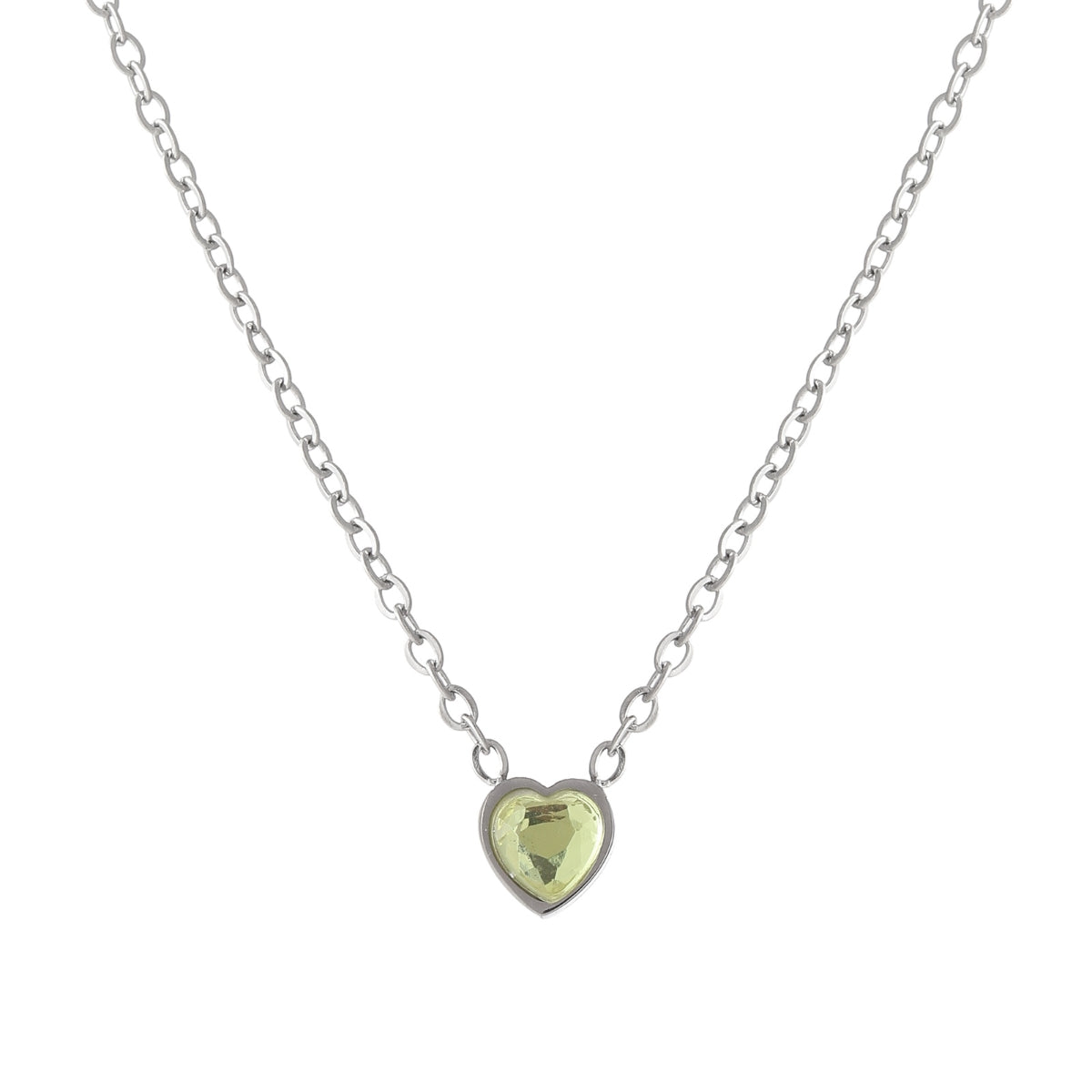 Heart Birthstone Necklace