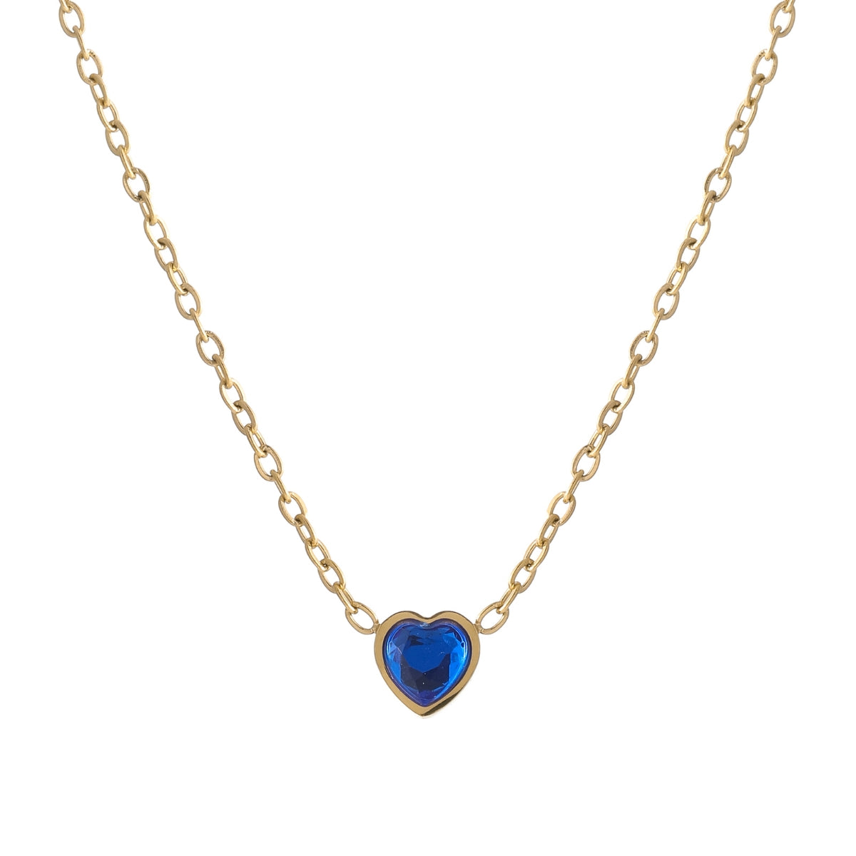 Heart Birthstone Necklace