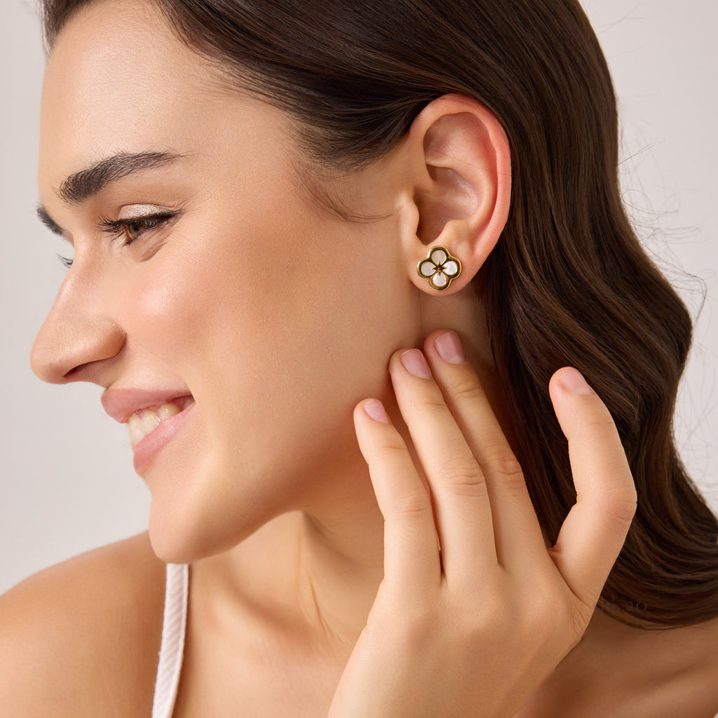 Ventura Clover Stud Earrings