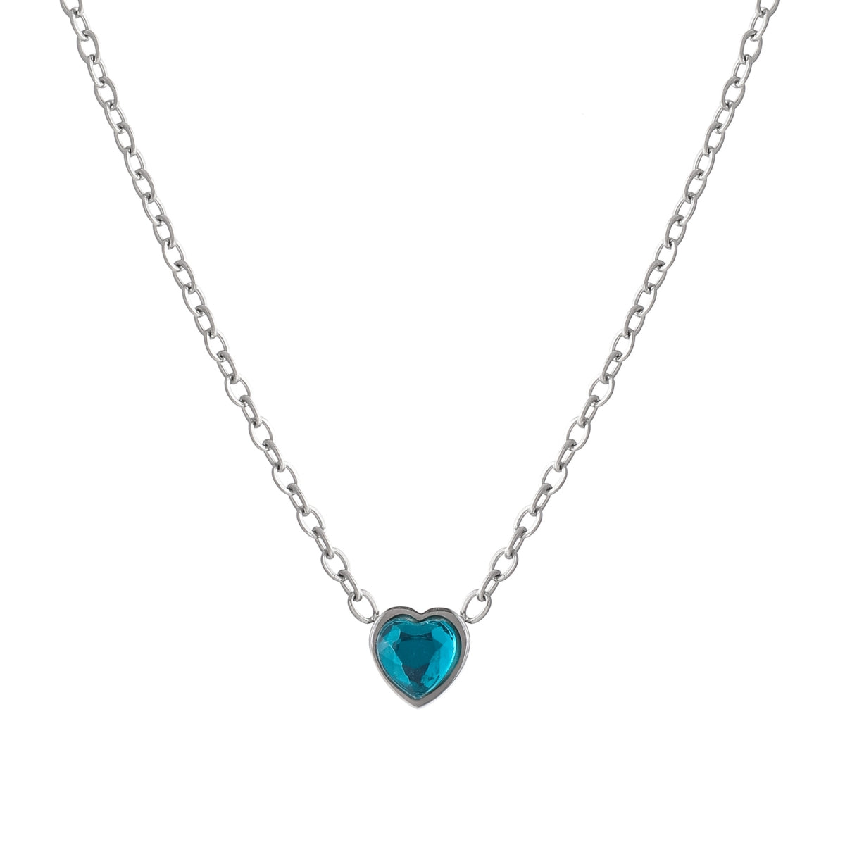 Heart Birthstone Necklace
