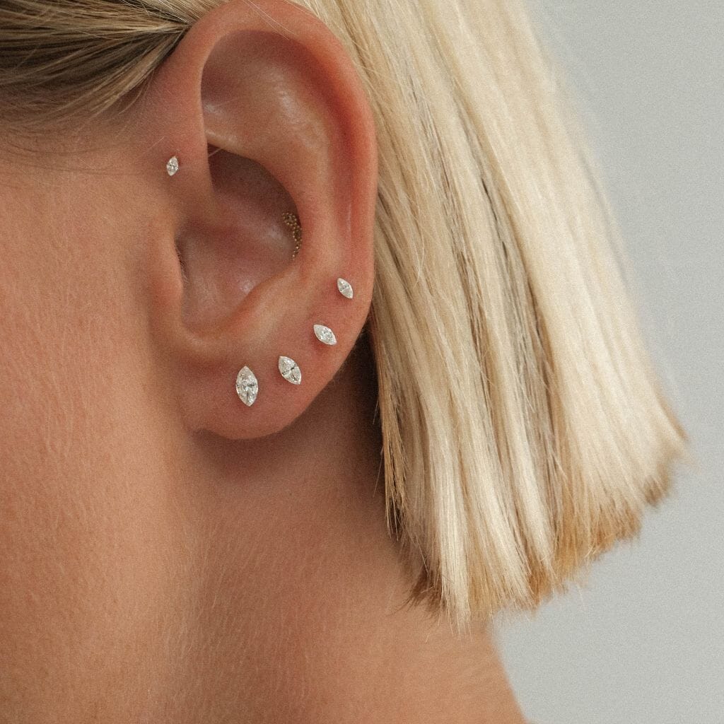 Dean marquise Lab Air™ diamond piercing