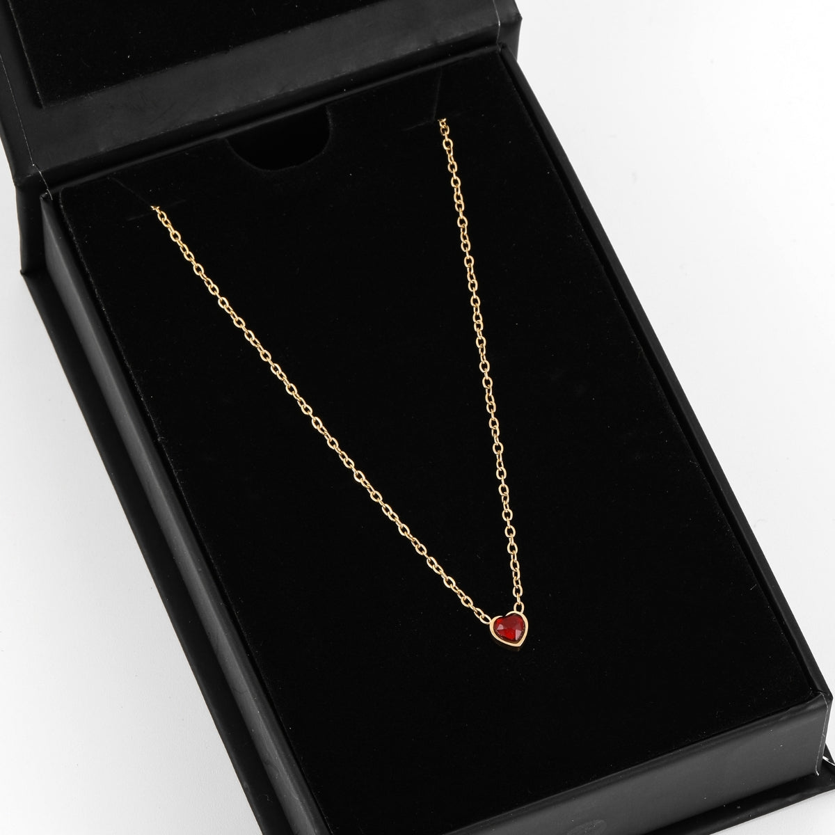 Heart Birthstone Necklace