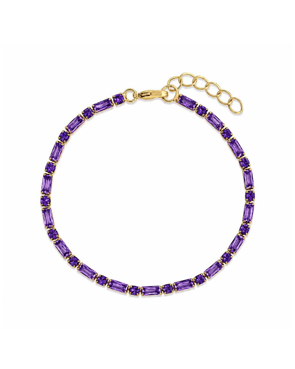 Georgia Amethyst CZ Tennis Bracelet