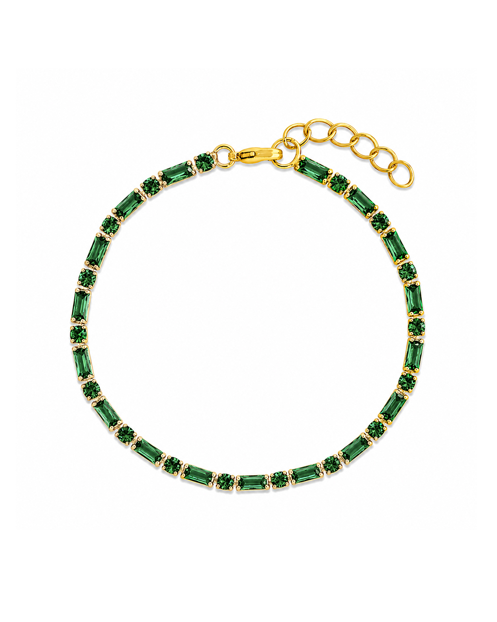 Georgia Emerald CZ Tennis Bracelet