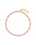 Georgia Light Pink CZ Tennis Bracelet
