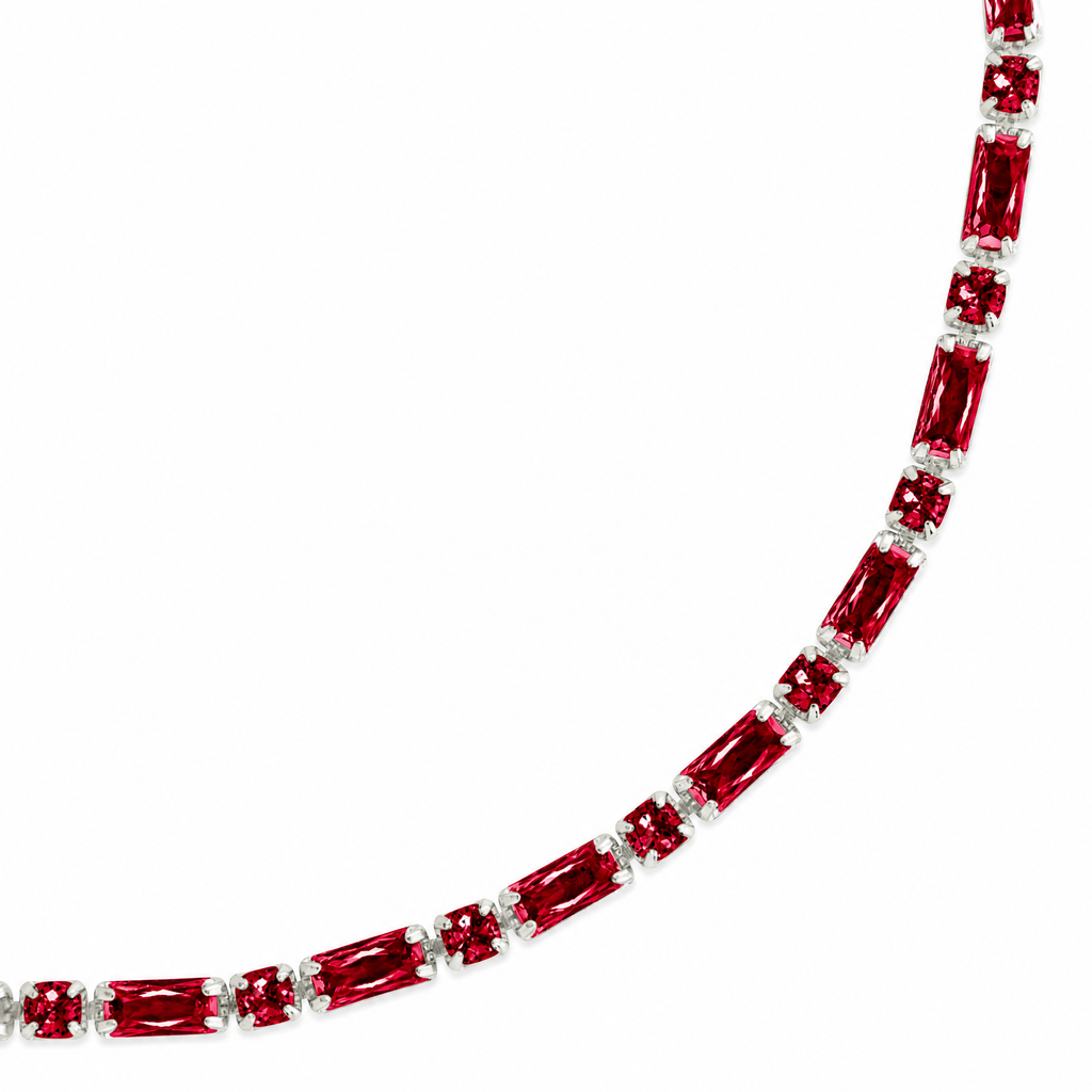 Georgia Garnet CZ Tennis Bracelet