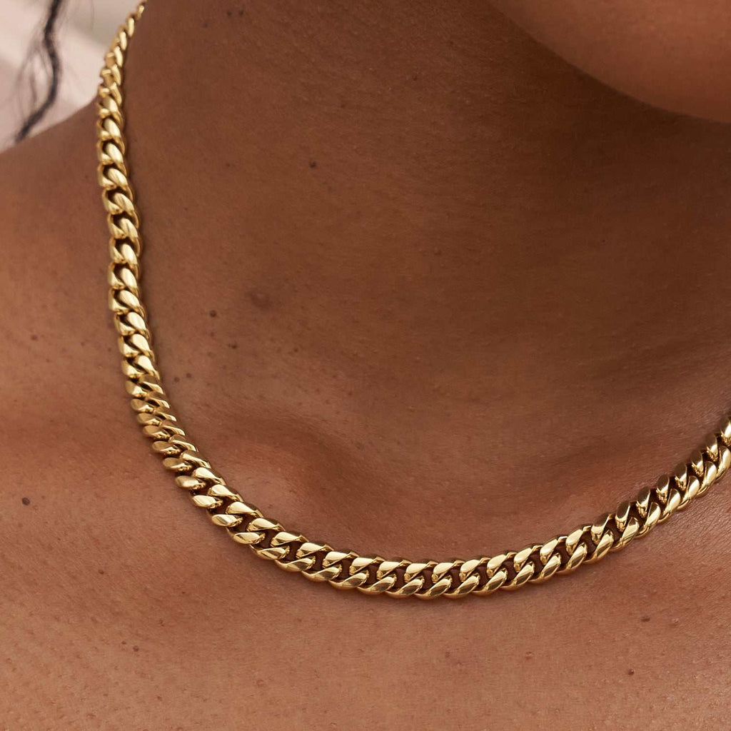 Miami Cuban Necklace in Yellow Gold - 5mm