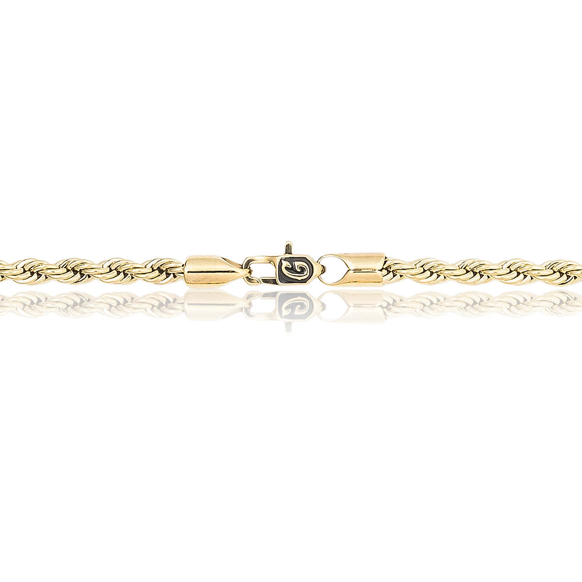 Rope Necklace in Yellow Gold - 4mm