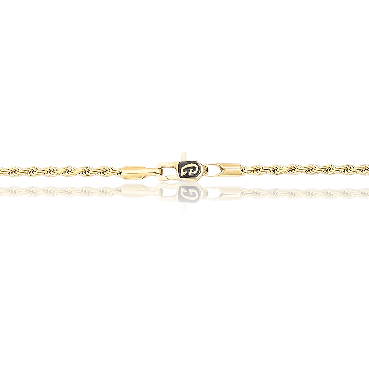 Rope Necklace in Yellow Gold - 2mm