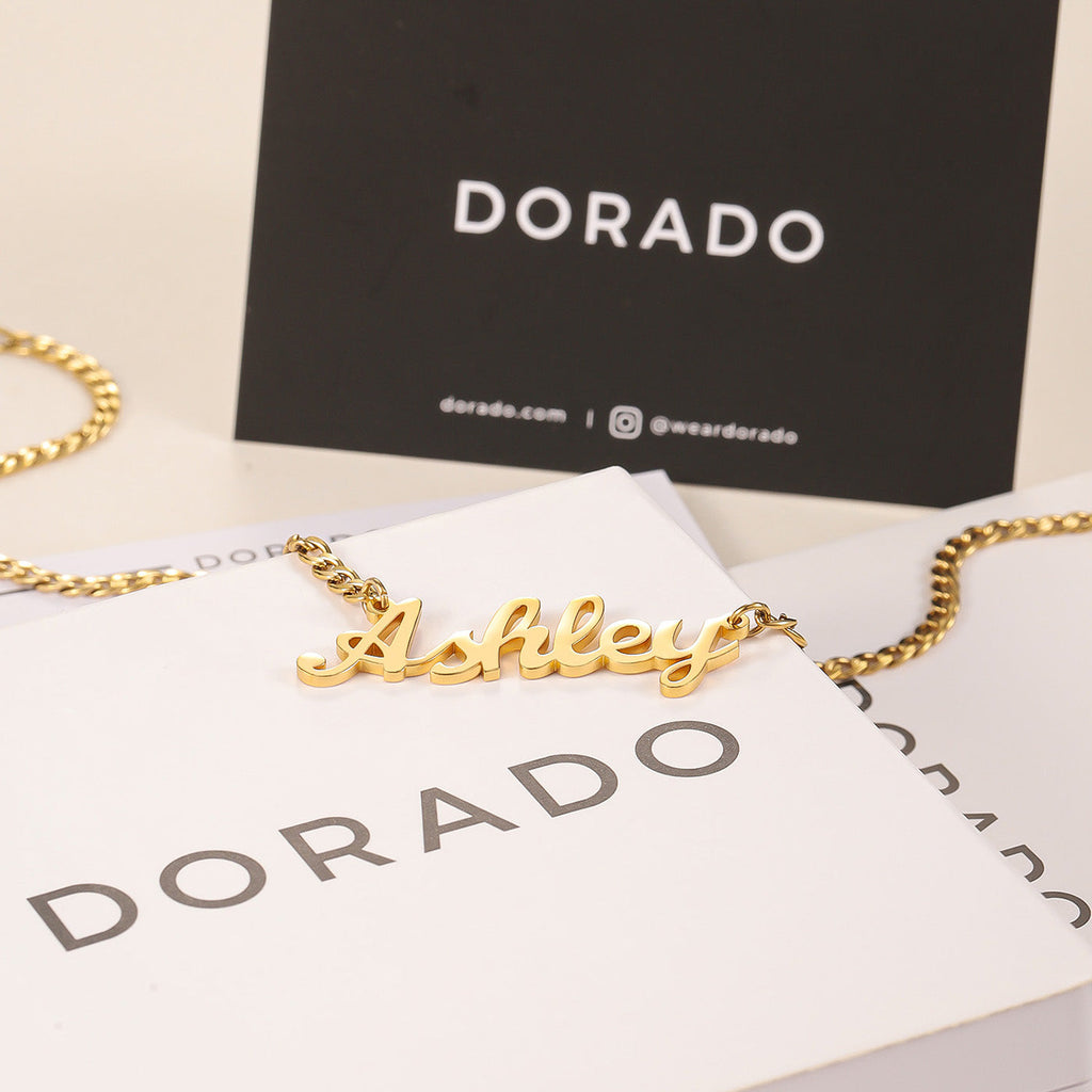 Custom Name Necklace w/ Cuban Chain
