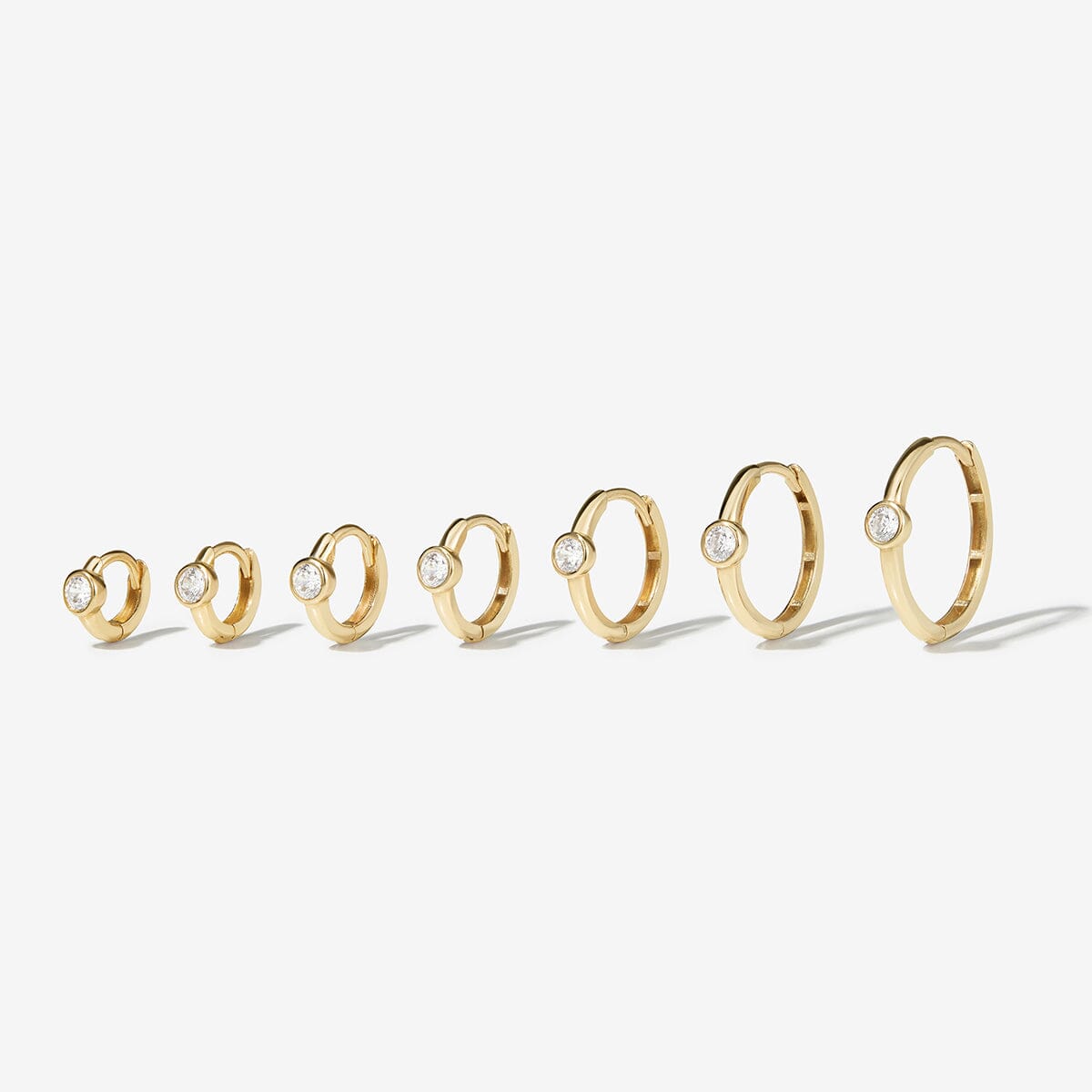 Lotto diamond hoop piercing