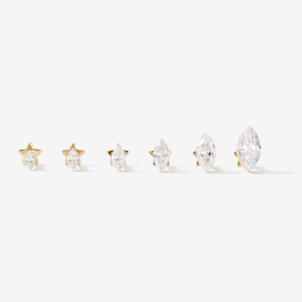 Dean marquise Lab Air™ diamond piercing