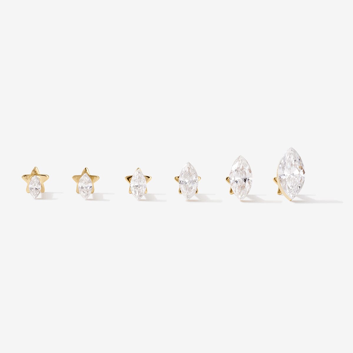 Dean marquise Lab Air™ diamond piercing