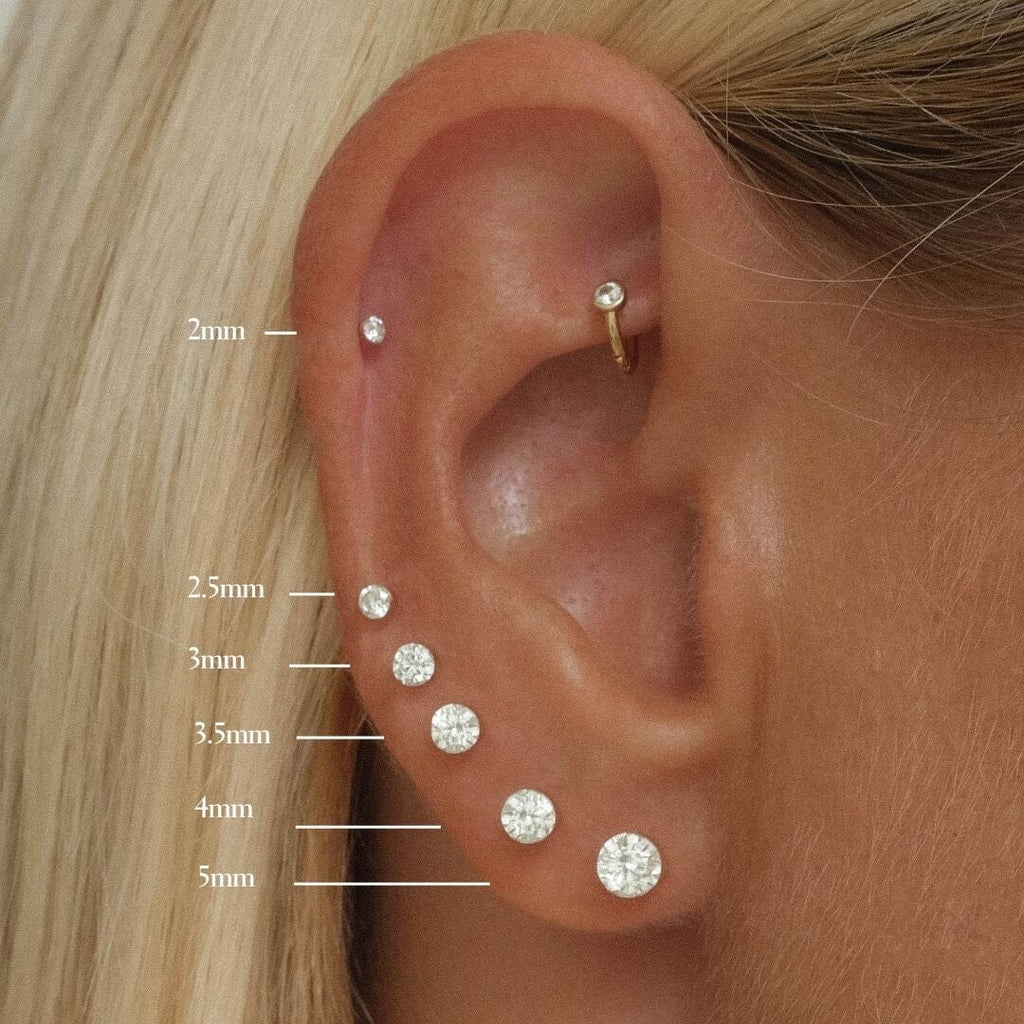 Vince round Lab Air™ diamond piercing