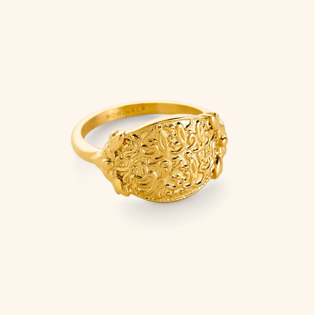 "Walk to Me, and I'll run to you" Medallion Ring | Women