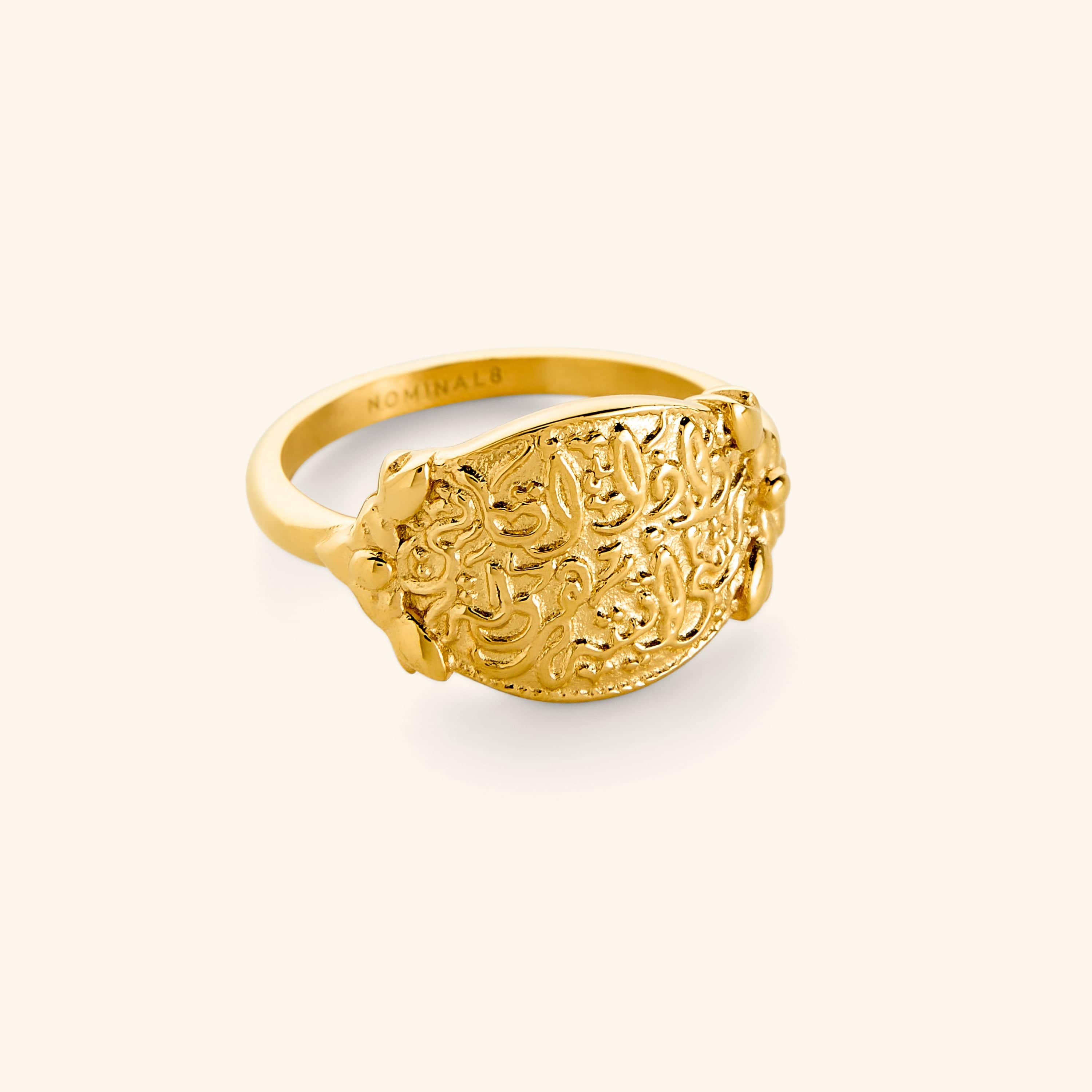 "Walk to Me, and I'll run to you" Medallion Ring | Women