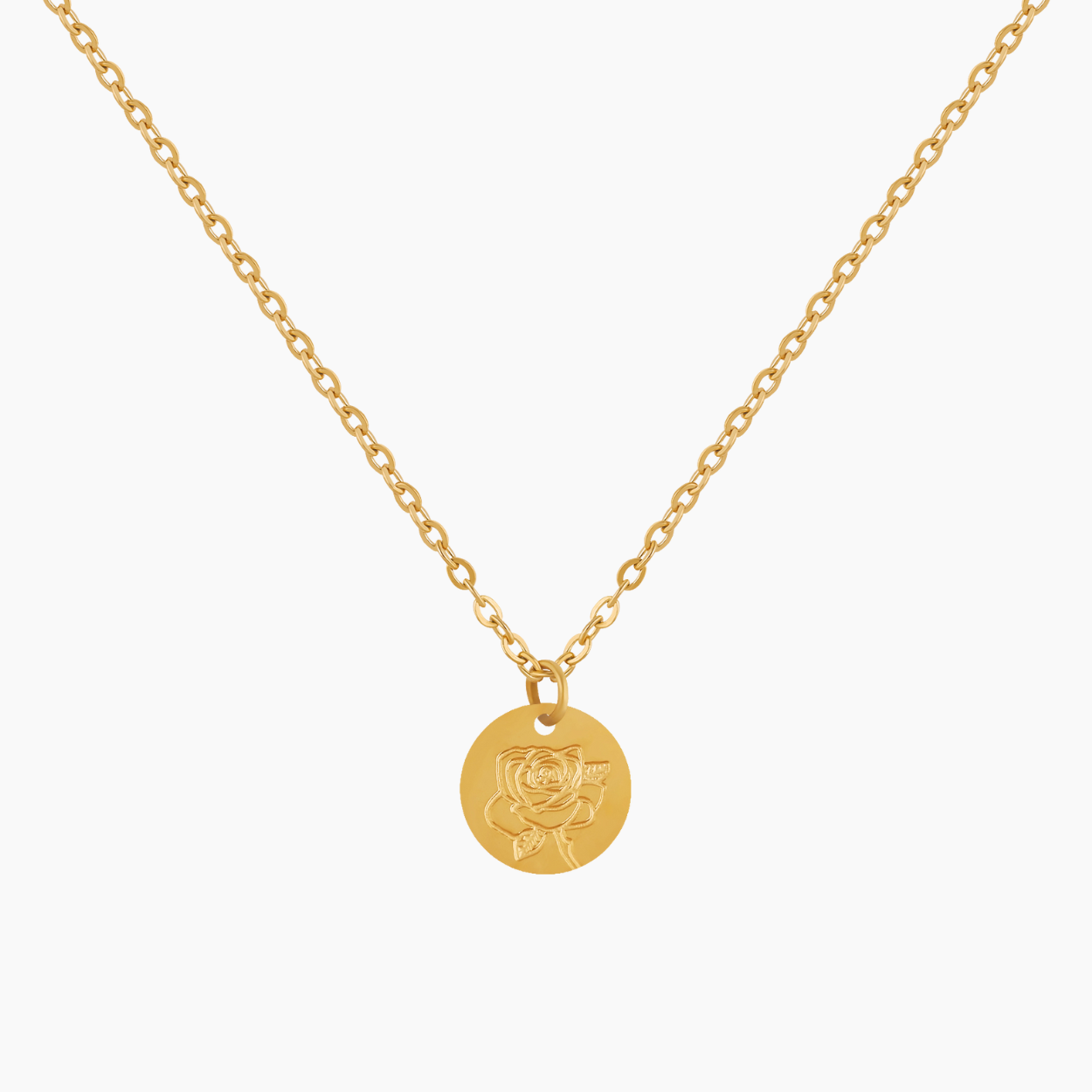 Birth Flower Pendant Necklace